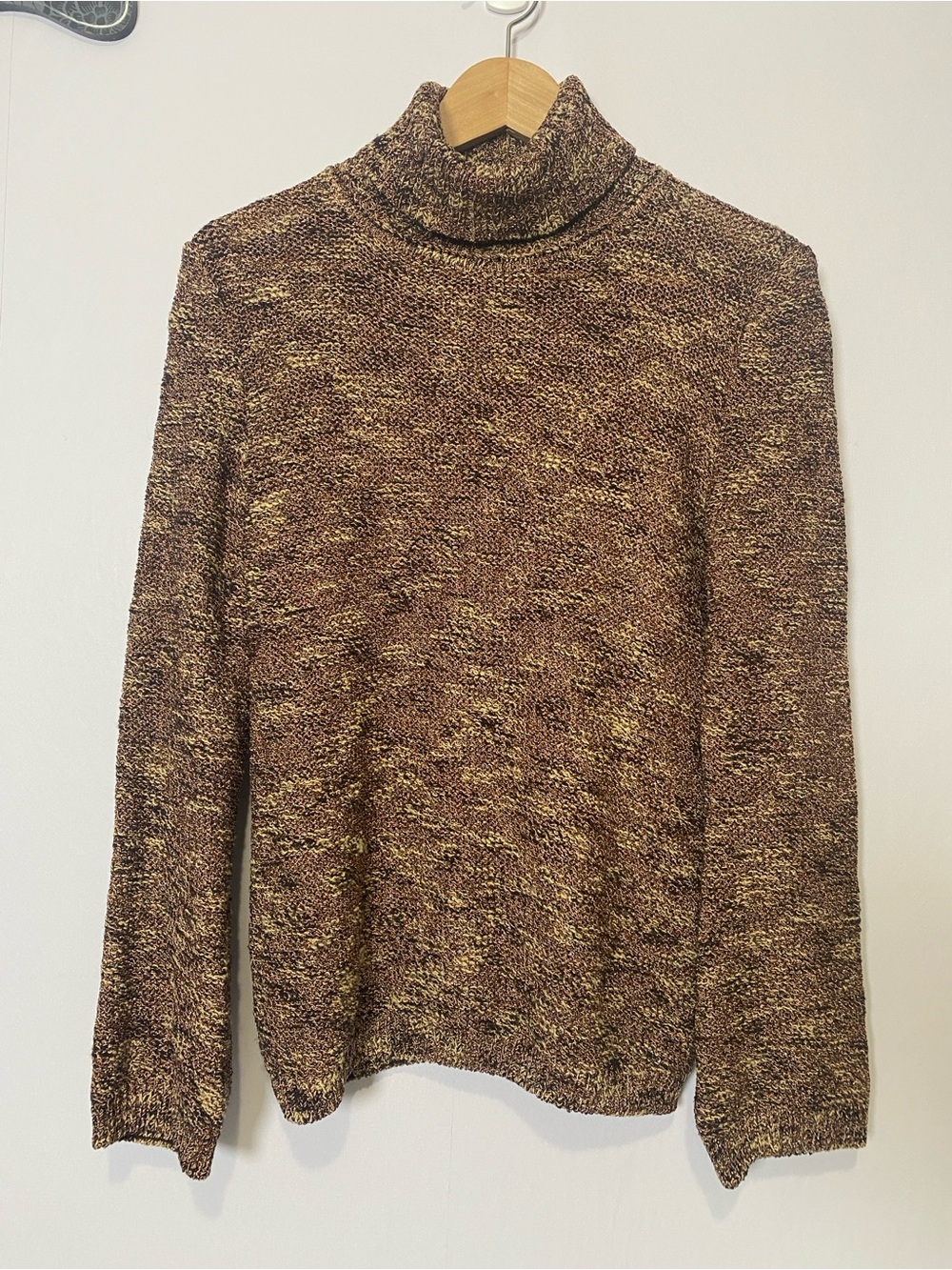 St. John Sport by Marie Gray Women's Turtle neck Sweater Wool Metallic Knit Sml